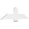Ekena Millwork Eugene Architectural Grade PVC Gable Bracket, 48"W x 14"H x 2"D x 6"F, 7/12 Pitch GBP048X14X0206EUG00 - alternate 1